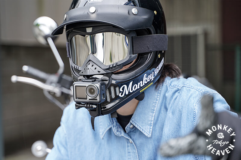モトブログにおすすめのヘルメットGoPro顎マウント【ストラップ式】 | MONKEY HEAVEN