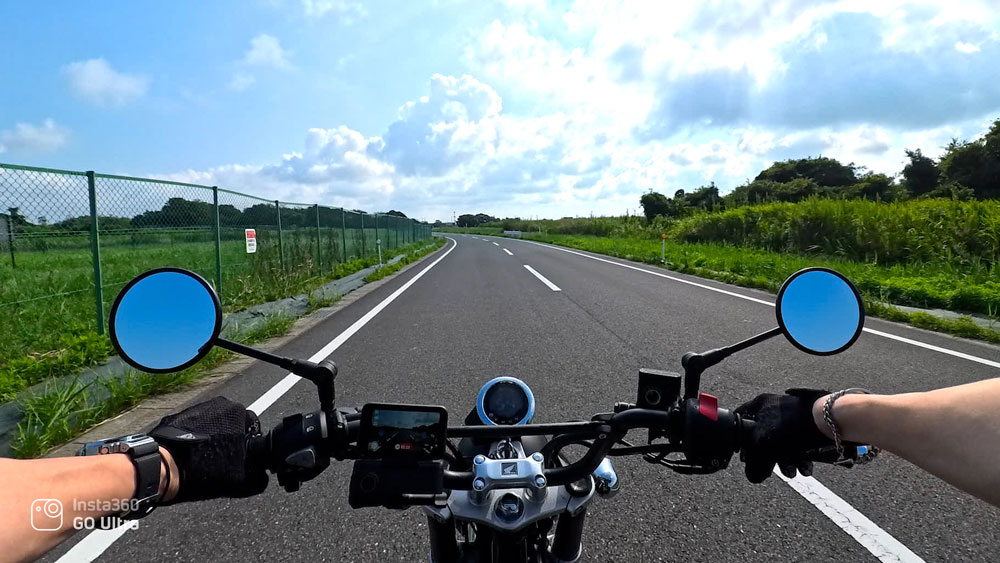 Insta360 GO Ultraでバイク撮影