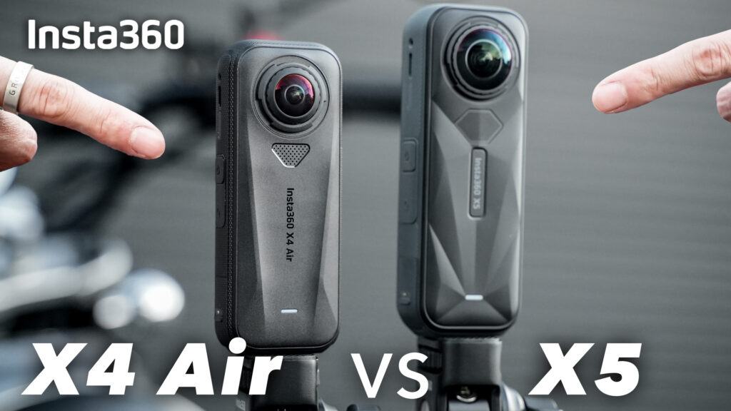 Insta360 X4 AirとX5の比較