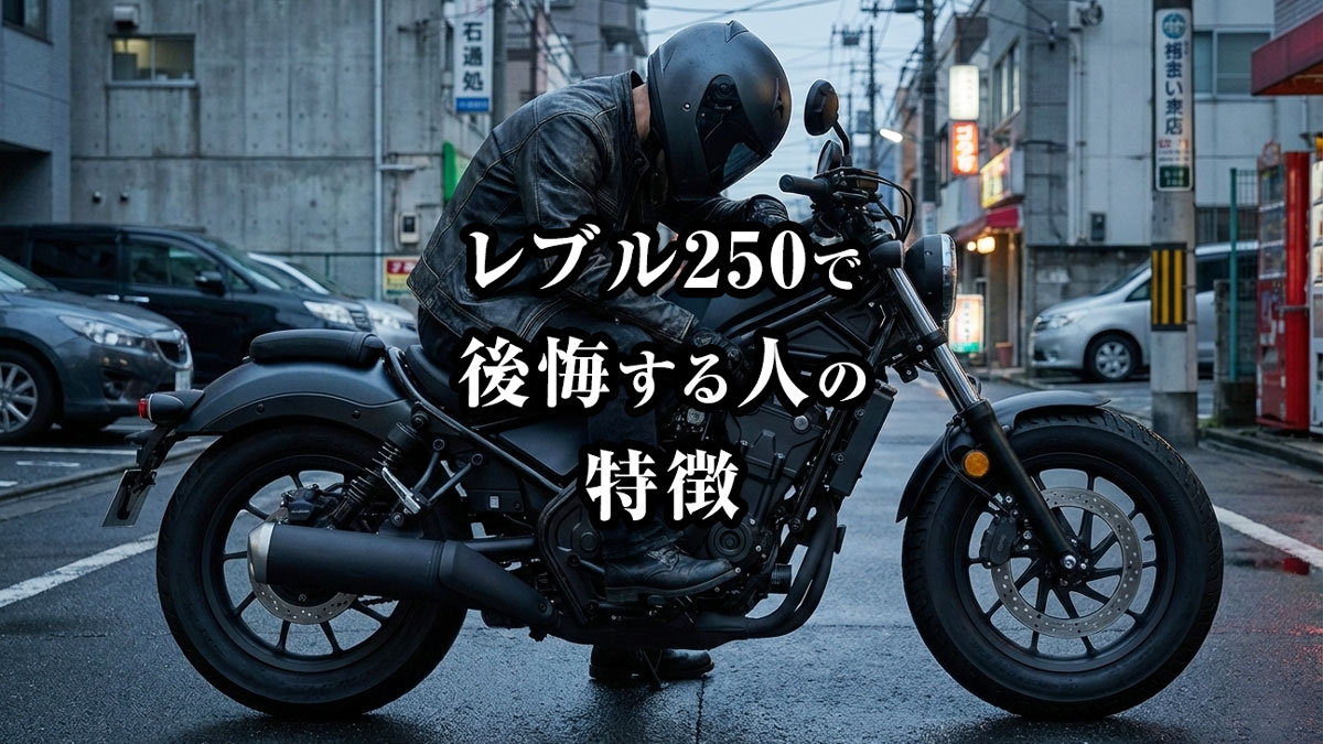 レブル250で後悔する人の特徴